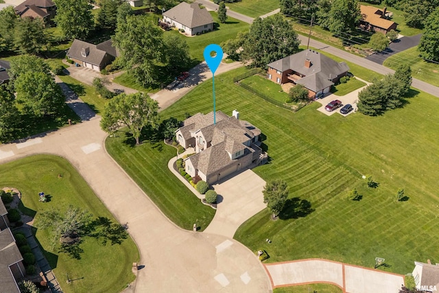 1302 Collins Ln, Marion, IL 62959 - aerial perspective of suburban area