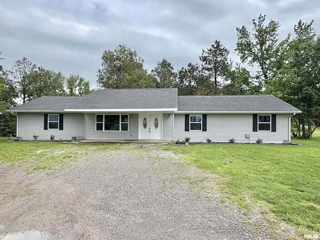 910 Fairlane Dr, Marion, IL 62959 - ranch-style house with driveway and a front yard