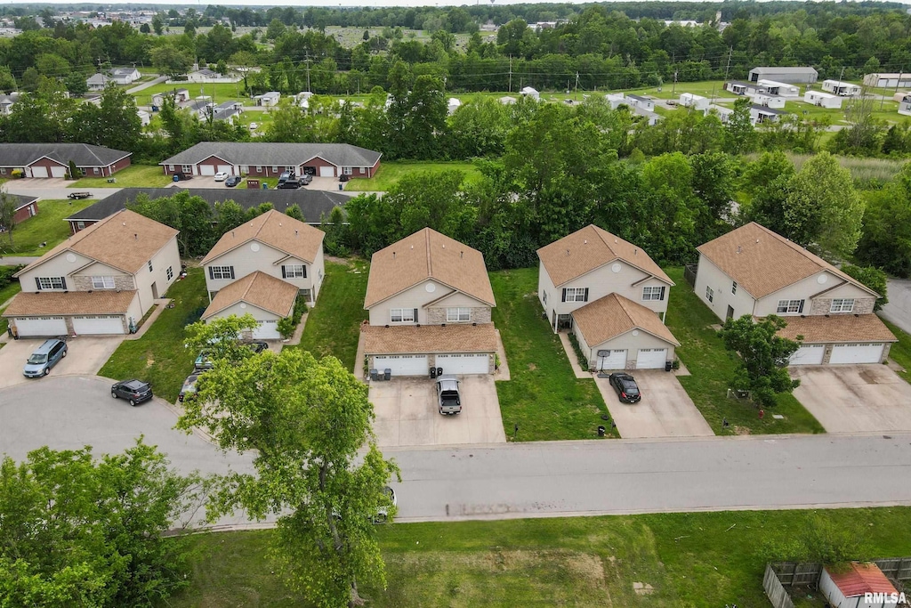 1500 Cornerstone Ct Unit 1500A/B 1502A/B 1504A/, Marion, IL 62959 - aerial view of residential area featuring a tree filled landscape