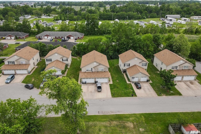 1500 Cornerstone Ct Unit 1500A/B 1502A/B 1504A/, Marion, IL 62959 - aerial view of residential area featuring a tree filled landscape