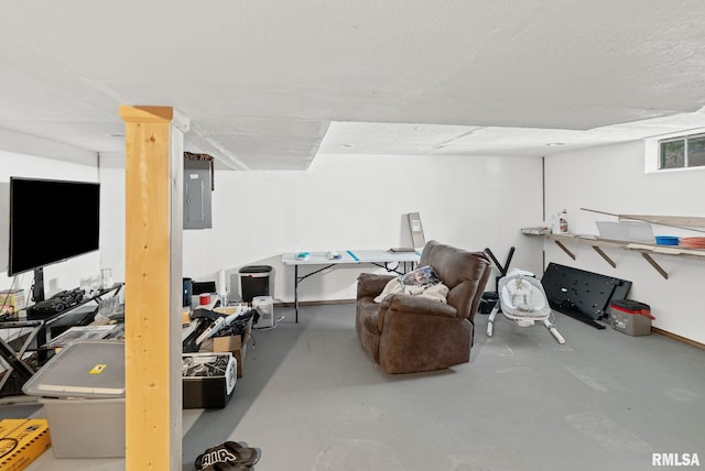 203 E 2nd St, Sparta, IL 62286 - finished basement featuring electric panel and baseboards
