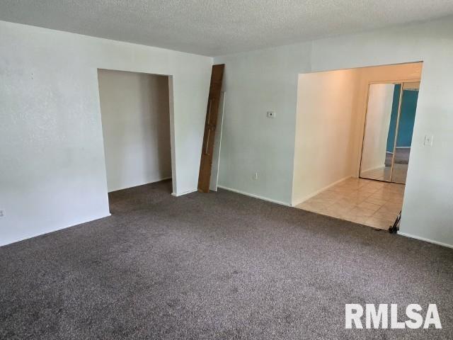 415 Marteeny St, Mount Vernon, IL 62864 - spare room featuring a textured ceiling and carpet flooring