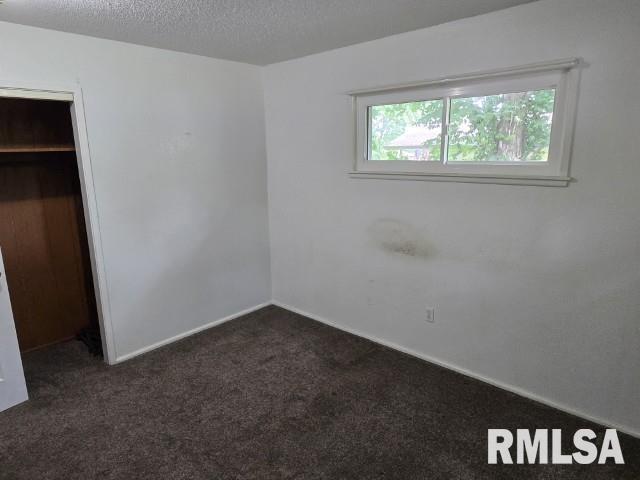 415 Marteeny St, Mount Vernon, IL 62864 - unfurnished bedroom with carpet floors, baseboards, and a textured ceiling