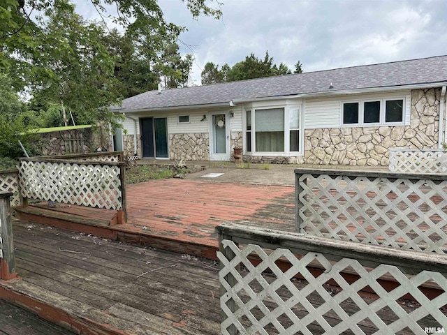 15 Dunn Ln, Goreville, IL 62939 - view of wooden deck