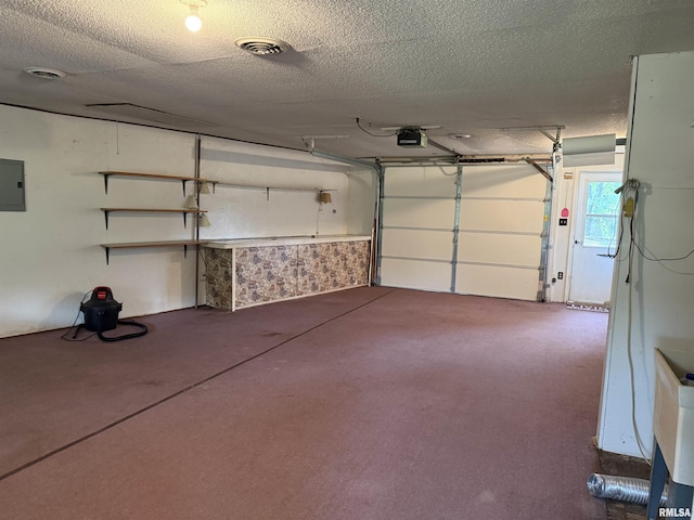 15 Dunn Ln, Goreville, IL 62939 - garage with electric panel and a garage door opener