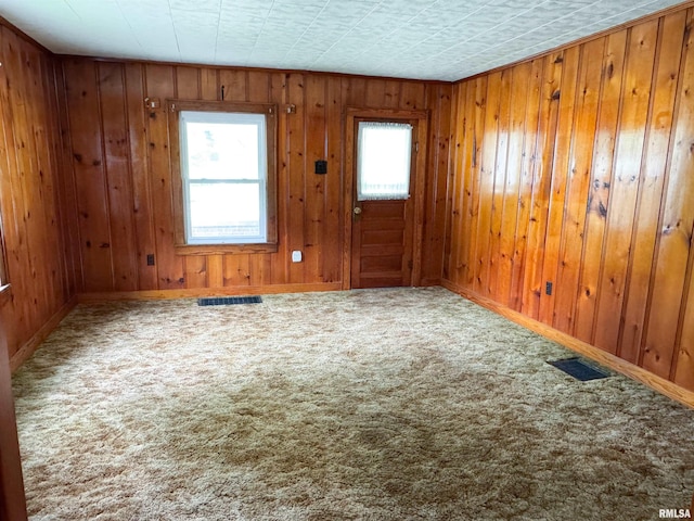 101 Nile St, Anna, IL 62906 - foyer featuring healthy amount of natural light, carpet, wood walls, and baseboards