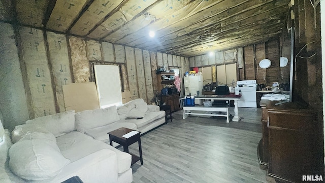 114 S 9th St, Benton, IL 62812 - below grade area featuring wood finished floors
