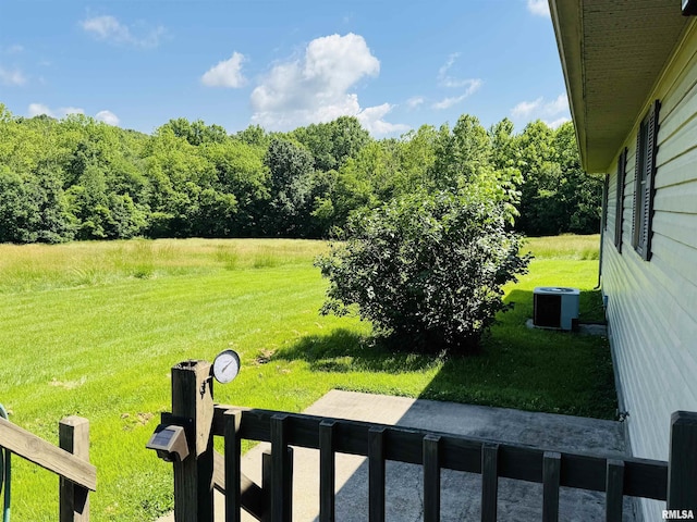 3685 Lick Creek Rd, Anna, IL 62906 - view of green lawn with central AC unit