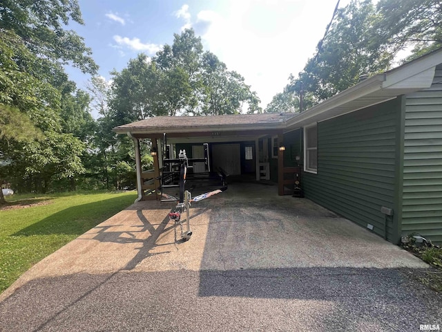 1150 Lakeview Dr, Creal Springs, IL 62922 - view of patio with driveway