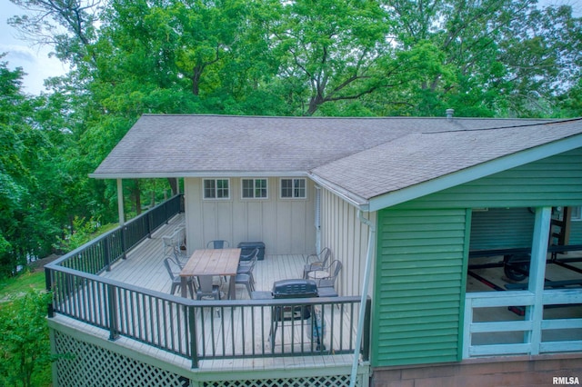 1150 Lakeview Dr, Creal Springs, IL 62922 - deck with outdoor dining space