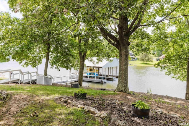 12897 Egypt Shores Dr, Creal Springs, IL 62922 - dock area featuring a water view