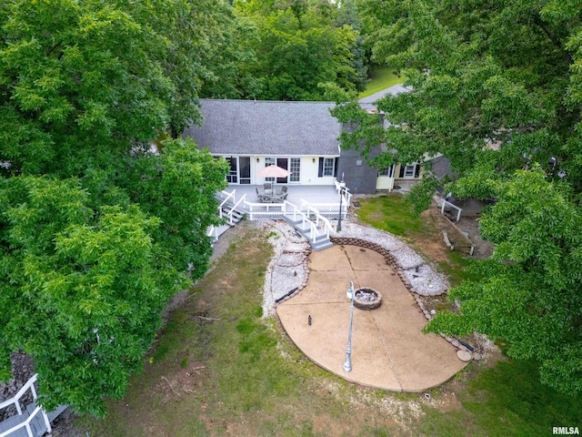 12897 Egypt Shores Dr, Creal Springs, IL 62922 - aerial view of property and surrounding area
