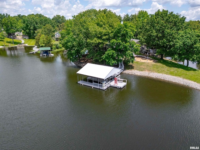 12897 Egypt Shores Dr, Creal Springs, IL 62922 - dock with a water view and boat lift