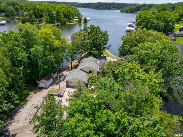 12897 Egypt Shores Dr, Creal Springs, IL 62922 - drone / aerial view of a large body of water