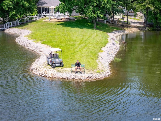 12897 Egypt Shores Dr, Creal Springs, IL 62922 - aerial view of property and surrounding area featuring a nearby body of water