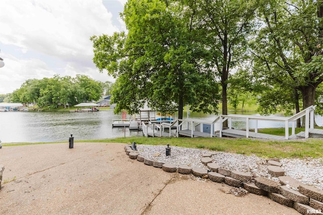 12897 Egypt Shores Dr, Creal Springs, IL 62922 - dock with a water view