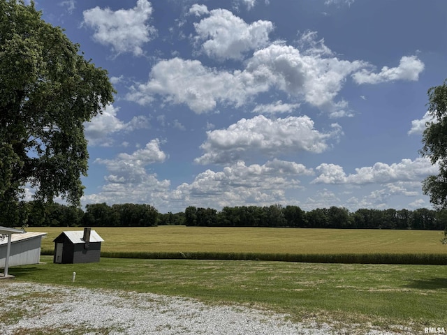 6984 Washington St, Mulkeytown, IL 62865 - view of green lawn with a rural view