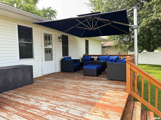310 Williford Rd, Jonesboro, IL 62952 - deck with an outdoor hangout area