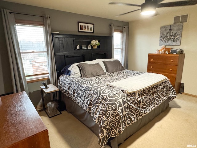 310 Williford Rd, Jonesboro, IL 62952 - carpeted bedroom with ceiling fan and baseboards