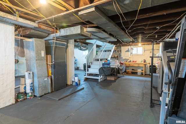 713 E Main St, Marion, IL 62959 - basement featuring heating unit