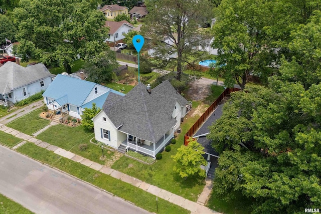 2112 Herbert St, Murphysboro, IL 62966 - aerial perspective of suburban area