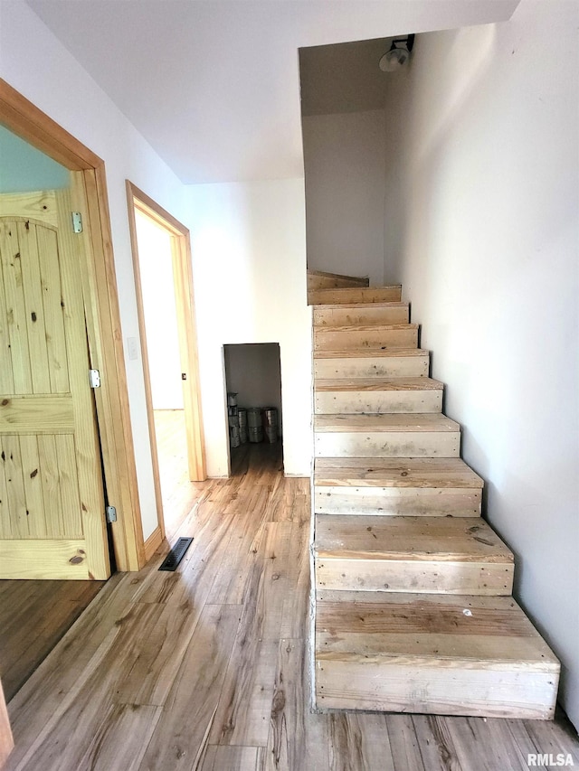 7324 State Route 161st Ext, Iuka, IL 62849 - stairs with wood finished floors