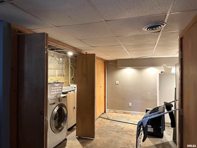 211 E Cross St, Dongola, IL 62926 - washroom featuring washer / dryer