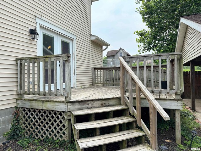 211 E Cross St, Dongola, IL 62926 - view of deck
