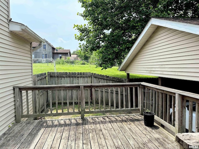 211 E Cross St, Dongola, IL 62926 - view of wooden deck