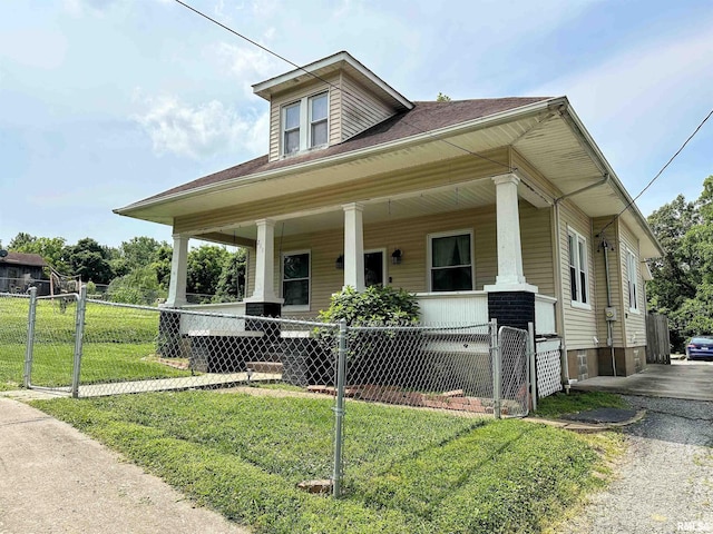 211 E Cross St, Dongola, IL 62926 - bungalow-style home with covered porch