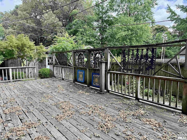 2016 Greenview St, Metropolis, IL 62960 - deck featuring a fenced backyard