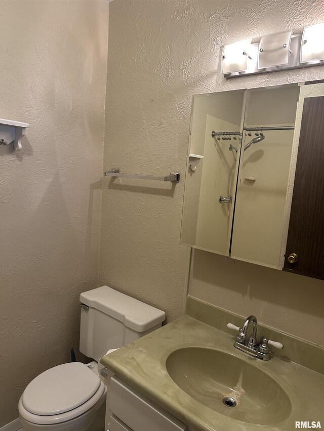 705 Terrace Dr, Duquoin, IL 62832 - bathroom with vanity and toilet