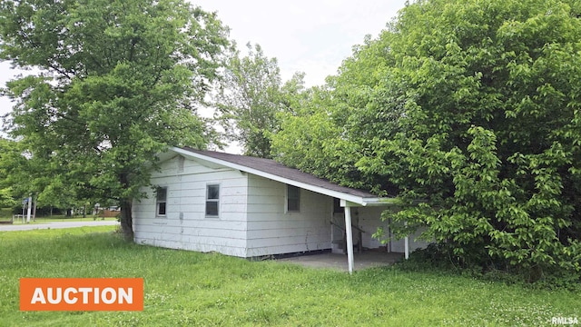 101 Diamond St, Mound City, IL 62963 - view of home's exterior with a yard