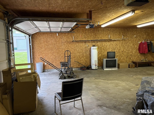 1606 W Faust St, Marion, IL 62959 - garage with a garage door opener and gas water heater