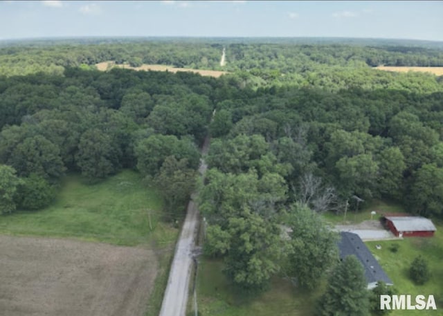 15074 N Mccauley Ln, Mount Vernon, IL 62864 - bird's eye view of a heavily wooded area