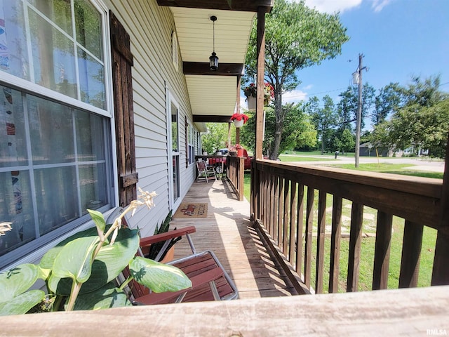 100 Stable Dr, Carterville, IL 62918 - view of wooden deck