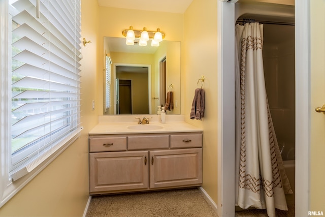 1803 N Dawn Dr, Marion, IL 62959 - bathroom with vanity and a chandelier