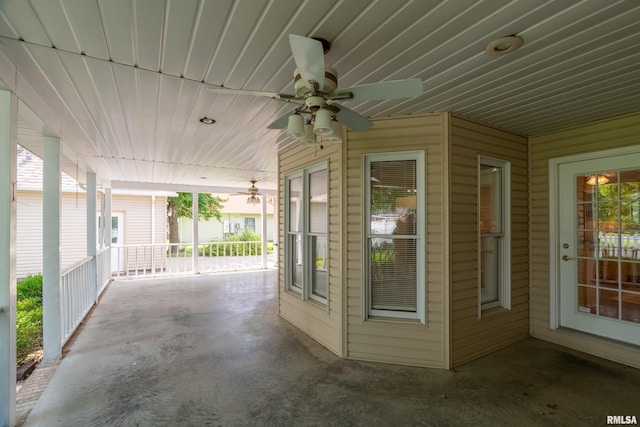 1803 N Dawn Dr, Marion, IL 62959 - porch with a ceiling fan