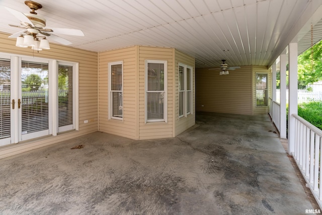 1803 N Dawn Dr, Marion, IL 62959 - view of patio / terrace featuring ceiling fan