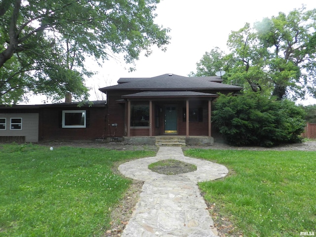 4370 Buncombe Rd, Vienna, IL 62995 - view of front facade with a porch and a front yard