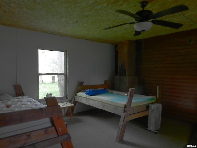 4370 Buncombe Rd, Vienna, IL 62995 - carpeted bedroom featuring billiards table and a ceiling fan