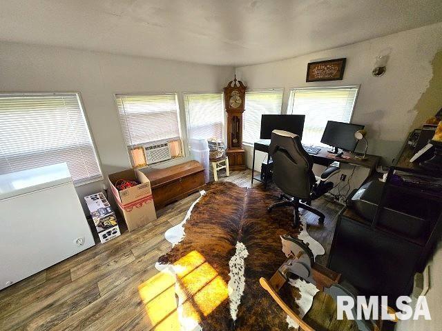 18802 E Fairfield Rd, Mount Vernon, IL 62864 - office space featuring wood finished floors and cooling unit