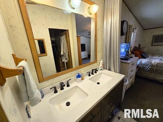 18802 E Fairfield Rd, Mount Vernon, IL 62864 - ensuite bathroom featuring double vanity