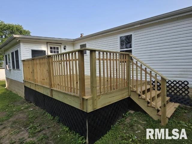 18802 E Fairfield Rd, Mount Vernon, IL 62864 - view of deck