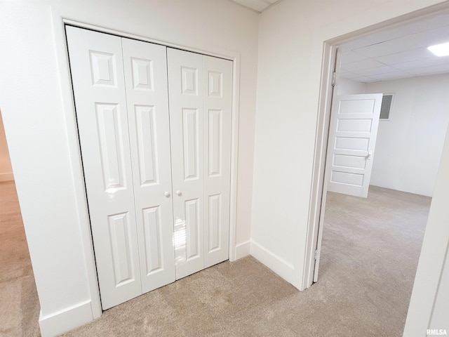 719 E Cherry St, Olney, IL 62450 - hallway with light carpet