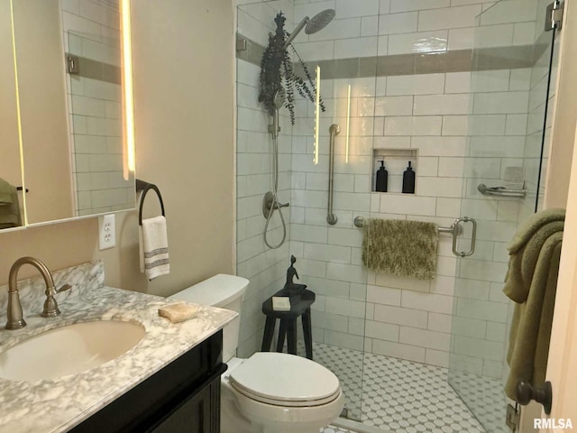 2223 N Ave, Metropolis, IL 62960 - bathroom featuring a stall shower and vanity