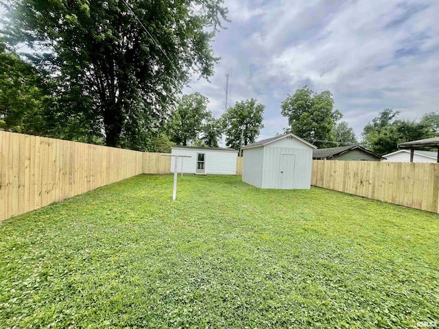 314 W 12th St, Metropolis, IL 62960 - fenced backyard featuring a shed