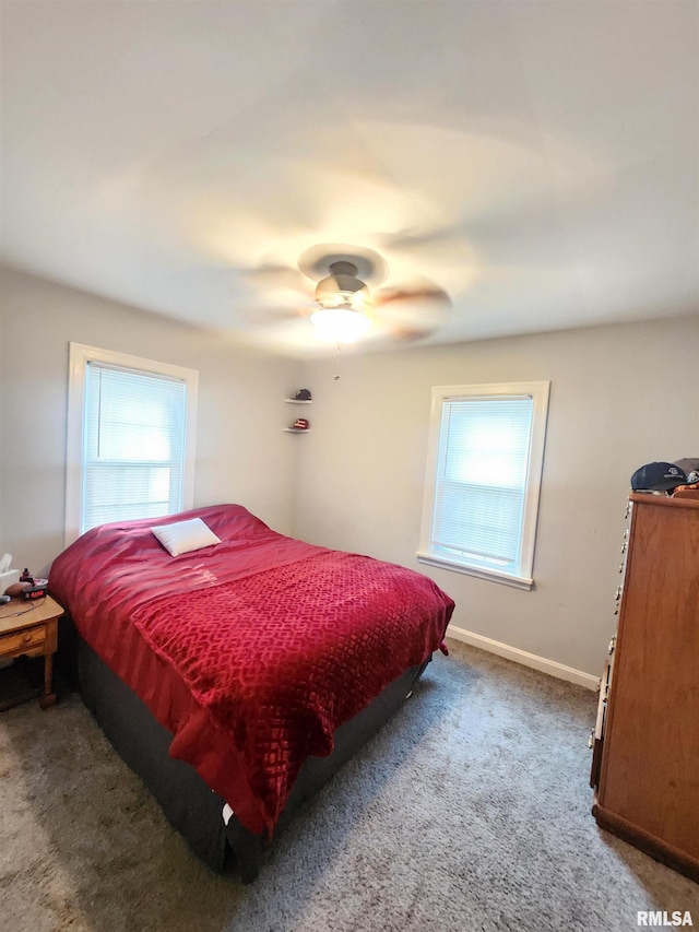 202 N Oakland St, Carbondale, IL 62901 - bedroom featuring carpet flooring and ceiling fan