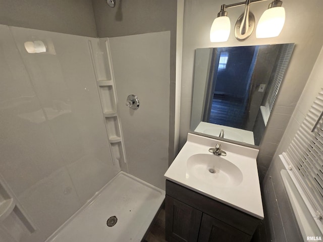 832 Fairfield Rd, Mount Vernon, IL 62864 - full bathroom with vanity and a shower