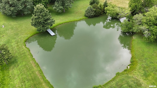 9596 Fox Hunters Rd, Benton, IL 62812 - drone / aerial view of a nearby body of water